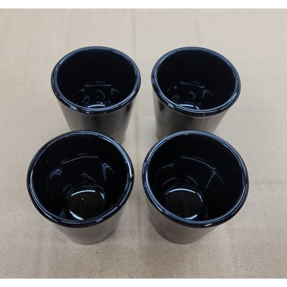 Shot Glass Black Libbey Shot glasses Set Of 4 New Tequila Vodka Whiskey A3 - Picture 1 of 7